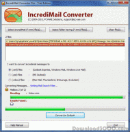 Transfer IncrediMail to Outlook Express screenshot